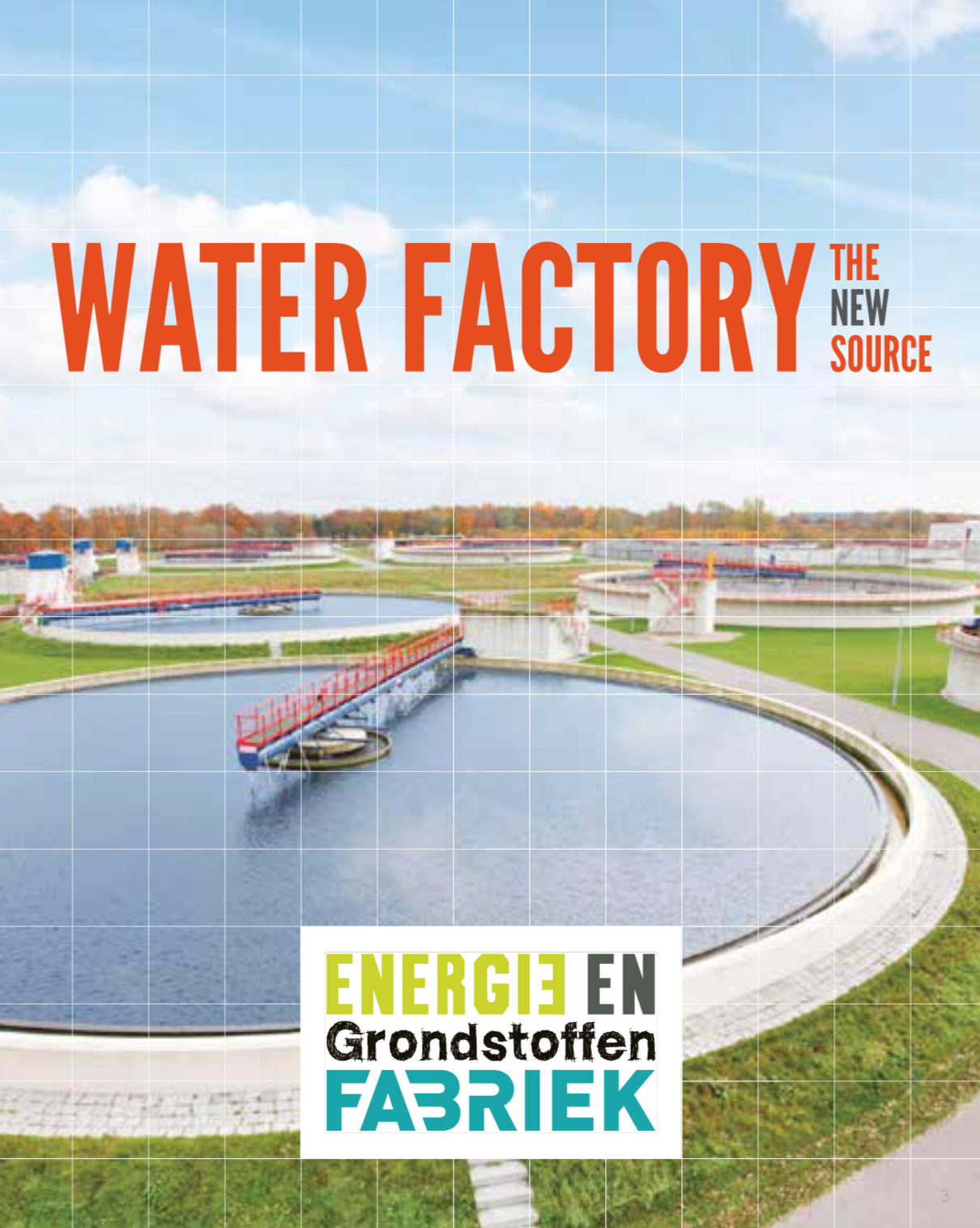 Voorkant inspiratieboekje 'Waterfabriek de nieuwe bron' (Engels)